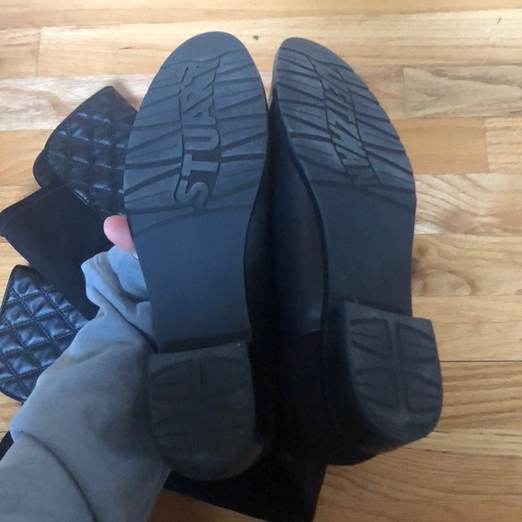 Stuart Weitzman black leather boots